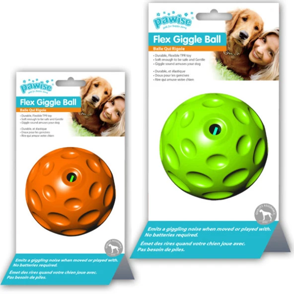 Pawise Flex Chime Sesli Top Köpek Oyuncağı 7 cm ürün görseli 1