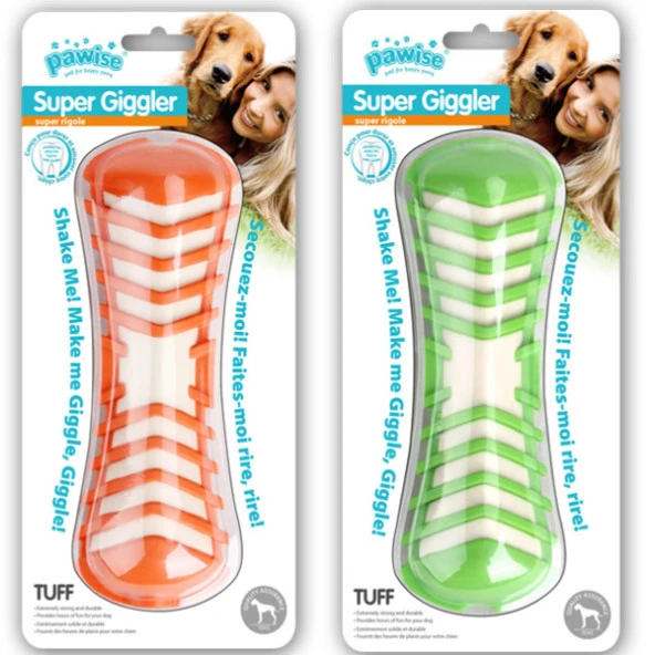 Pawise Süper Giggle Sesli Kemik Köpek Oyuncağı 19 cm ürün görseli 1
