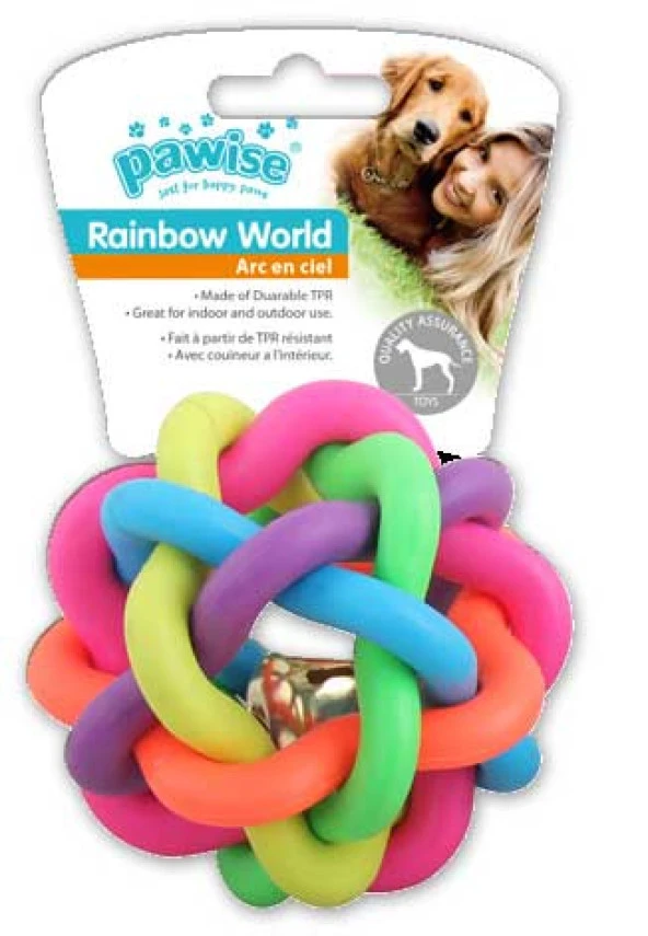 Pawise Rainbow World Örgü Top Ø 10,5 cm ürün görseli 1