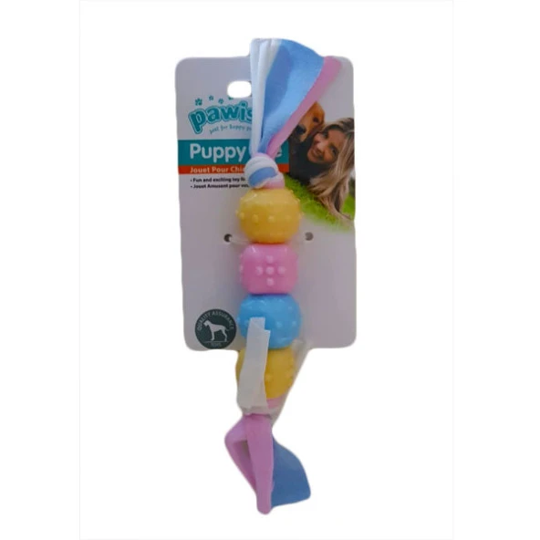 Pawise Puppy Life Diş Çıkarma Oyuncağı İpli Top ürün görseli 1