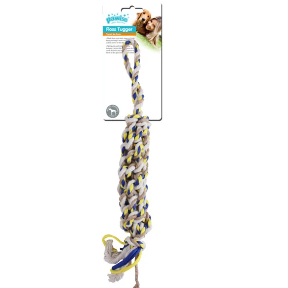 Pawise Floss Tugger Tutma Saplı İp Çubuk Köpek Oyuncağı 43 cm ürün görseli 1
