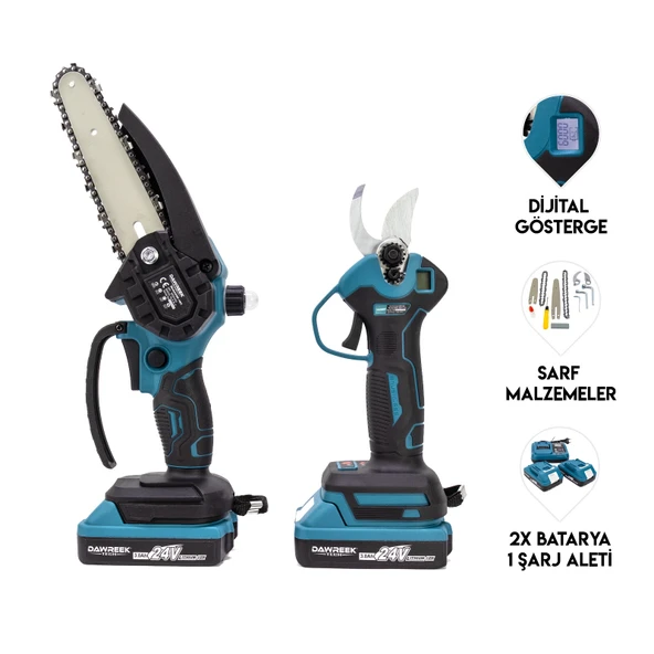 DAWREEK İkili Set Mk (AĞAÇ BUDAMA BAĞ MAKASI) ürün görseli 1