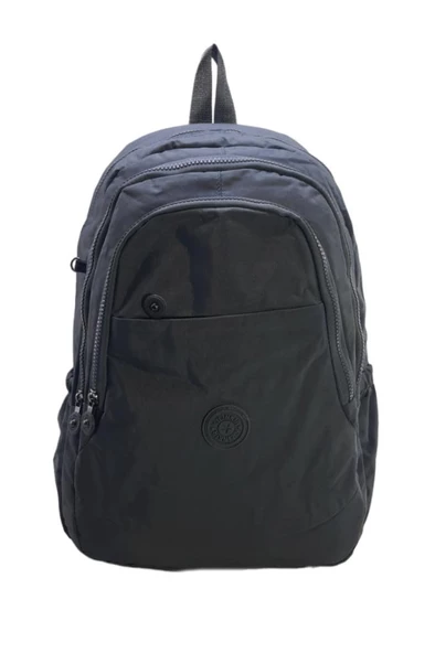Klinkır Okul Çantası Hafif Yağmur Geçirmez Kumaş Çok Cepli Unisex Sırt Çantası 41*27 Cm Lise Çanta ürün görseli 1