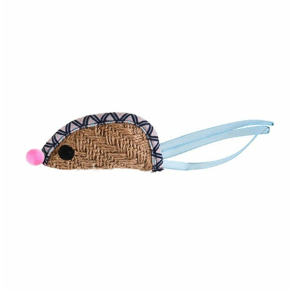 Zampa Kahverengi Hasır Fare Kedi Oyuncağı, 18x4,6 Cm ürün görseli 1