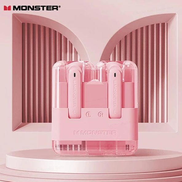 Monster Airmars XKT12 Gaming Bluetooth Kulaklık Pembe ürün görseli 1