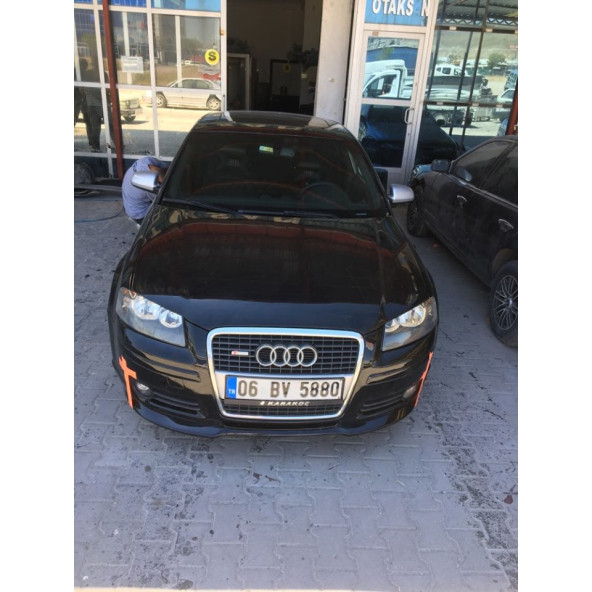 Audi A3 Ön Tampon Eki - Fiber - Boyasız - Resim 3