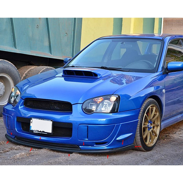 Subaru Impreza Ön Tampon Flapları - Fiber - Boyasız ürün görseli 1