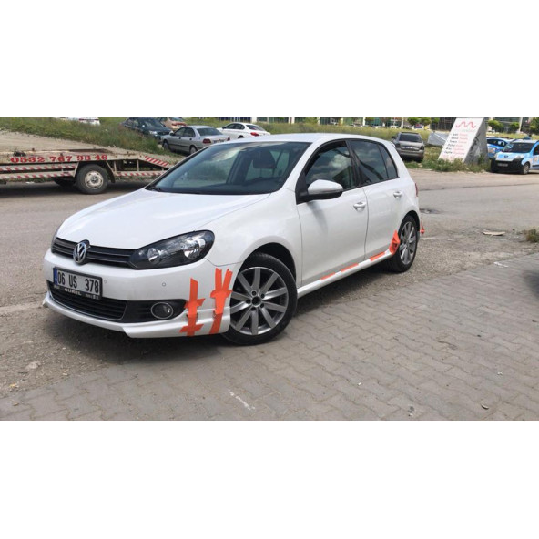 Vw Golf 6 Gti Yan Marşpiyel Takımı - Plastik - Parlak Siyahg ürün görseli 1