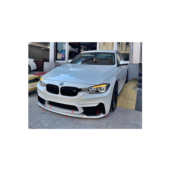 PTTAVM: Bmw F30 (f80) Ön Ek - Parlak Siyah -plastik