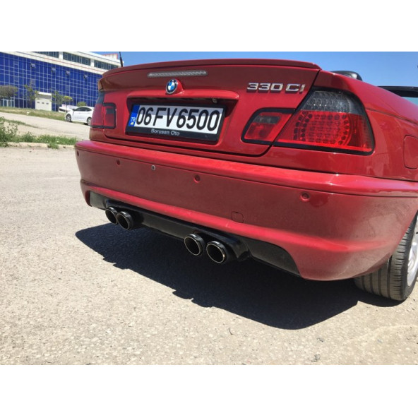 Bmw E46 M Difüzör - Plastik - Parlak Siyah - Resim 3