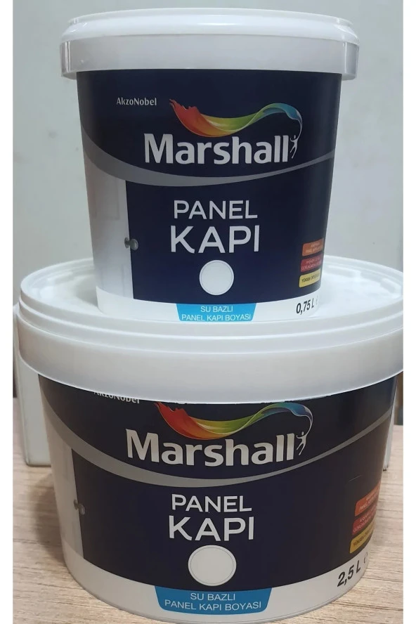 MARSHALL SU BAZLI PANEL KAPI BOYASI BEYAZ 0.75 LT - Resim 2