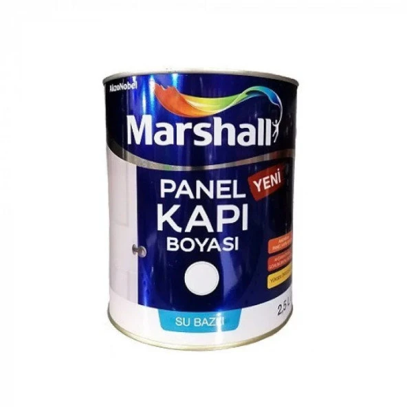 MARSHALL SU BAZLI PANEL KAPI BOYASI BEYAZ 0.75 LT - Resim 3