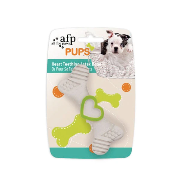 Afp Pups-Heart Teething Lateks Kemik Yavru K.Yeşil ürün görseli 1