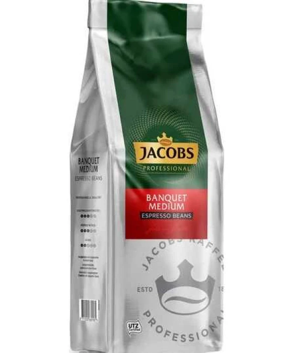 Jacobs Banquet Medium Espresso Beans Çekirdek Kahve 1000 gr ürün görseli 1