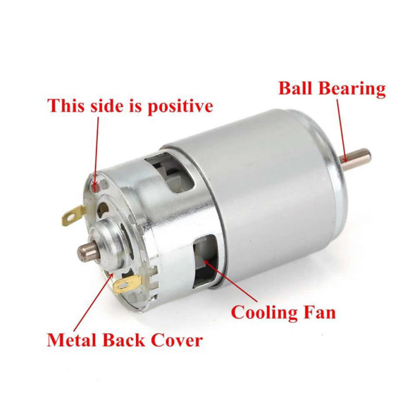 RS775 DC Motor 12V 3000Rpm - Resim 3