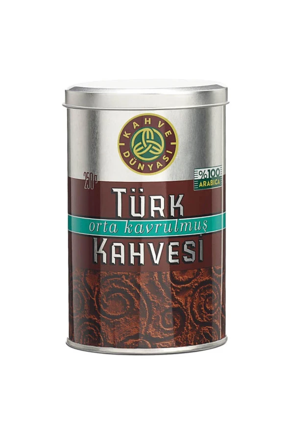 Kahve Dünyası Teneke Türk Kahvesi Orta Kavrulmuş 250 gr ürün görseli 1