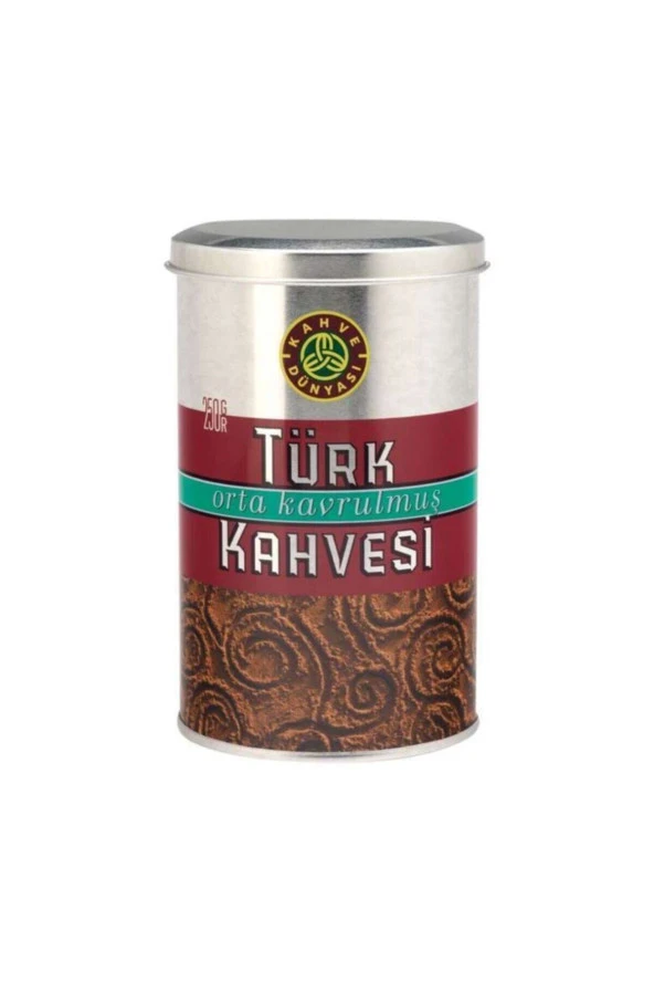 Orta Kavrulmuş Türk Kahvesi Teneke Kutu 250 gr ürün görseli 1