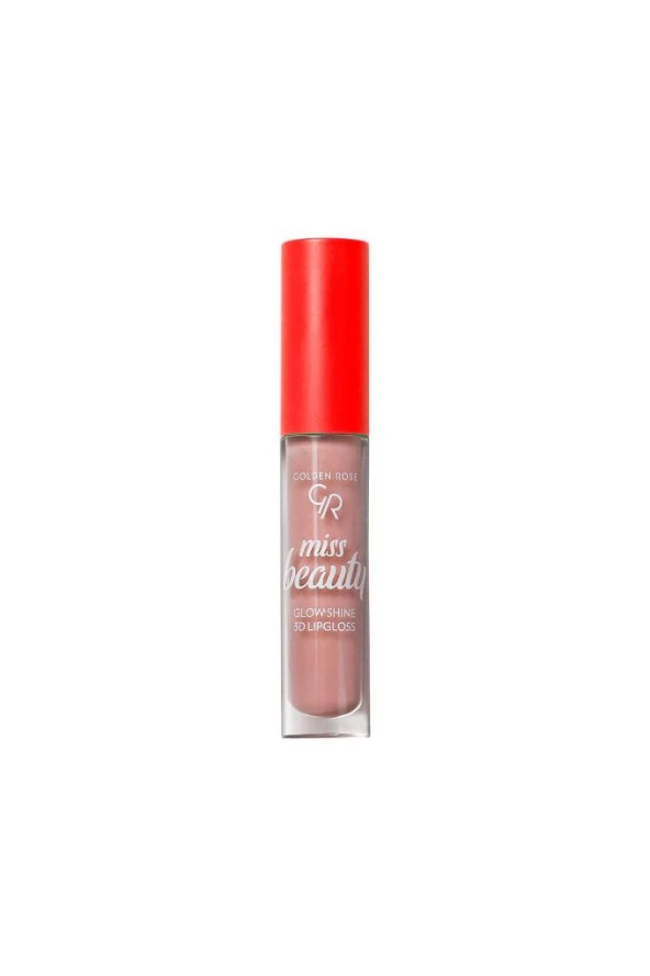 Golden Rose Dudak Likit Mat Ruj - GR MISS BEAUTY GLOW SHINE 3D LIPG.NO:01 NUDE CHIC ürün görseli 1
