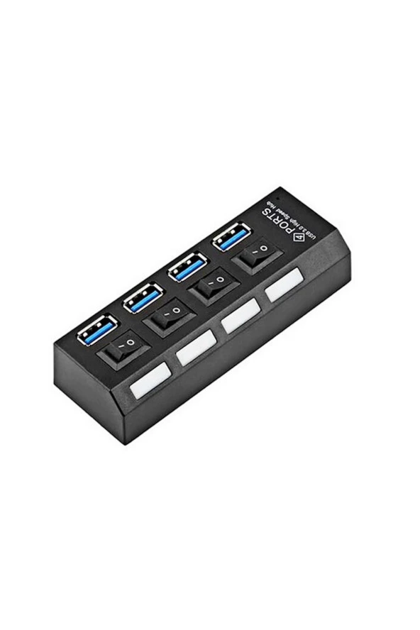 HYTECH HY-U350 4 PORT ANAHTARLI USB 3.0 ÇOKLAYICI ürün görseli 1