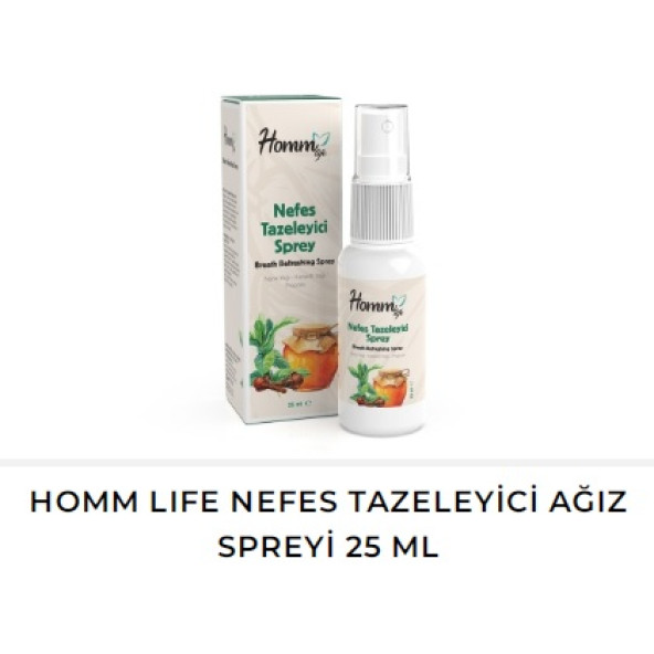 HOMM LIFE NEFES TAZELEYİCİ AĞIZ SPREYİ 25 ML ürün görseli 1