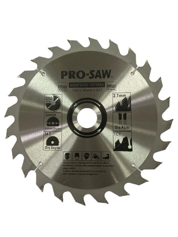 Prosaw PS51231 250X30X25 mm 24 Diş Sunta Testeresi ürün görseli 1