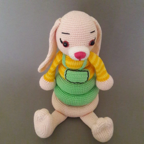 Eğitici Sevimli Köpek Amigurumi Organik Oyuncak ürün görseli 1