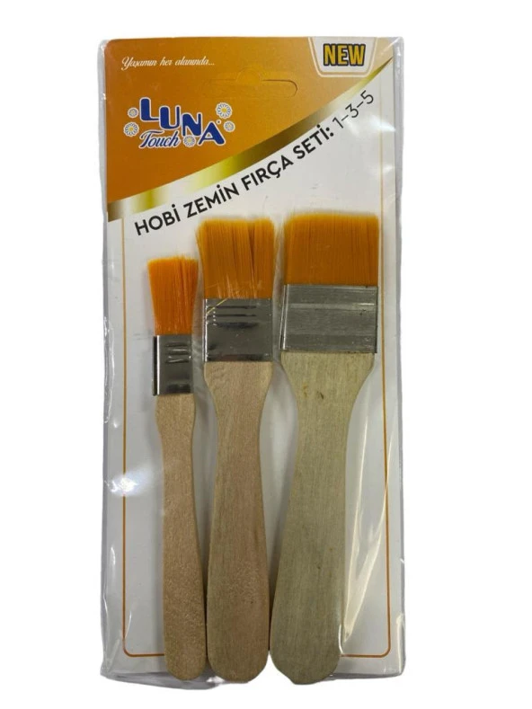 Luna Zemin Fırça Seti 1-3-5 No 3 Parça ürün görseli 1