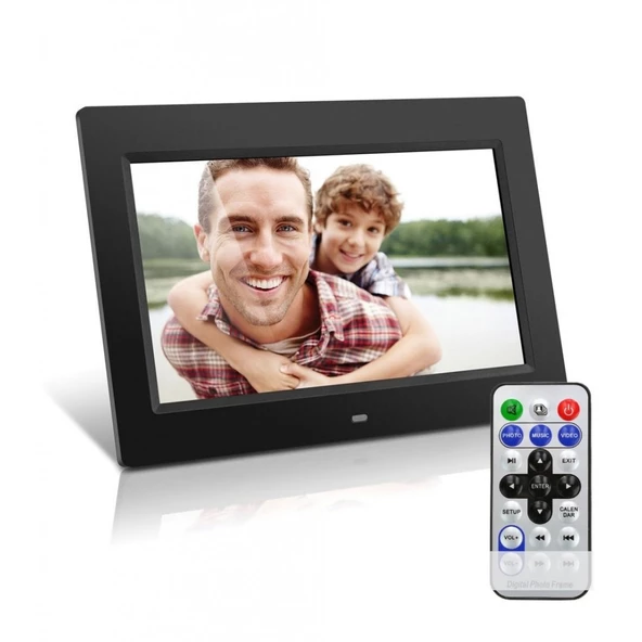 Kingboss P10 10.1” Dijital Fotoğraf Çerçevesi – USB SD Kart Girişli Video Fotoğraf Müzik Oynatıcı LCD Ekranlı Slayt Gösteri Cihazı ürün görseli 1