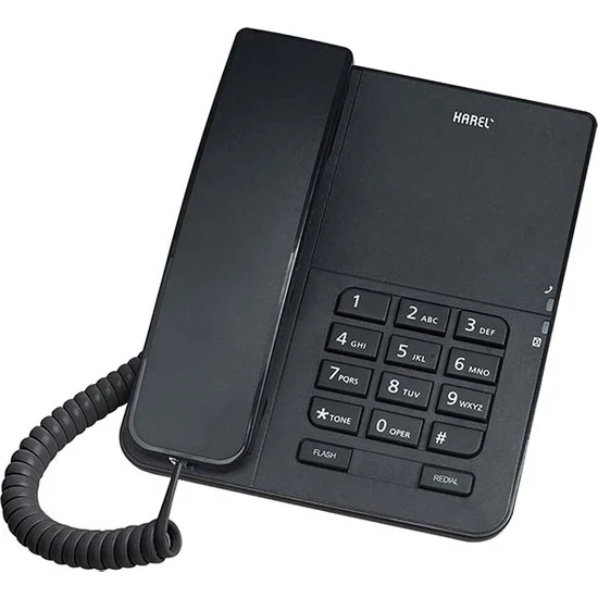 Karel TM140 Masaüstü Kablolu Telefon Siyah ürün görseli 1