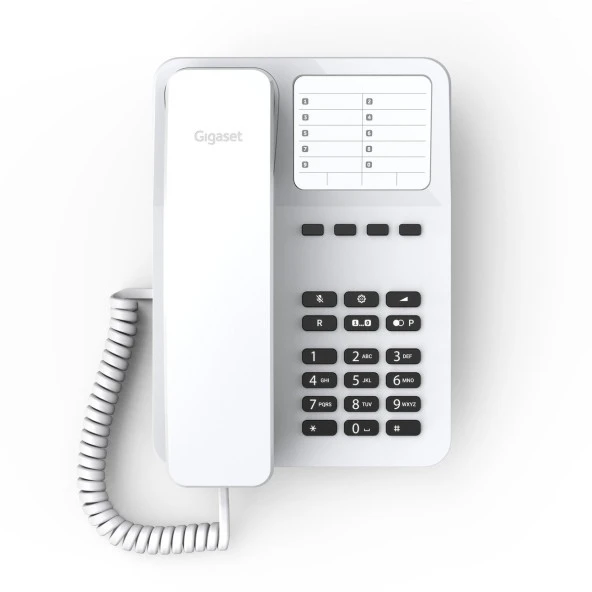 Gigaset DESK 400 Kablolu Telefon Beyaz - Resim 4