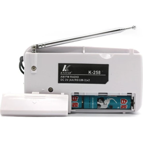 Knstar K-258 Pilli Cep Radyosu - Resim 2
