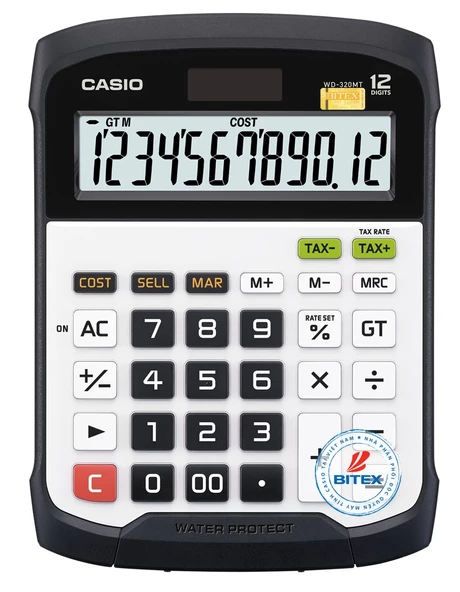 Casio WD-320MT Suya Toza Korumalı Hesap Makinesi ürün görseli 1