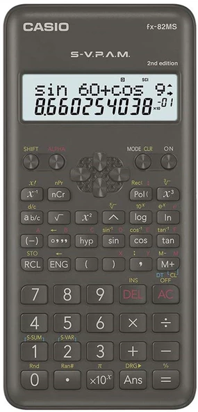 Casio FX-82MS 2. Versiyon 240 Fonksiyonlu Bilimsel Hesap Makinesi ürün görseli 1