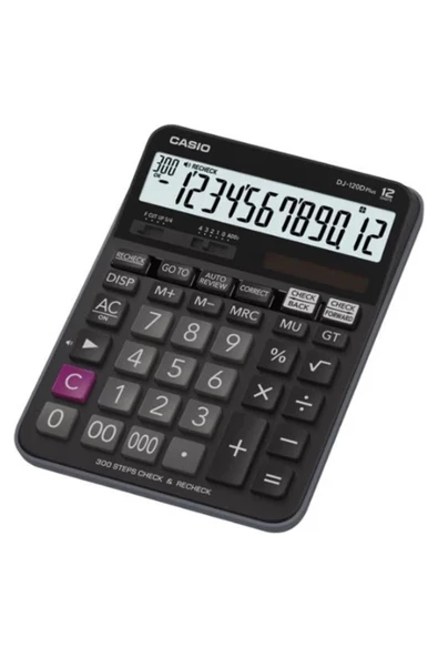 Casio DJ-120D Plus 12 Haneli Masaüstü Hesap Makinesi ürün görseli 1