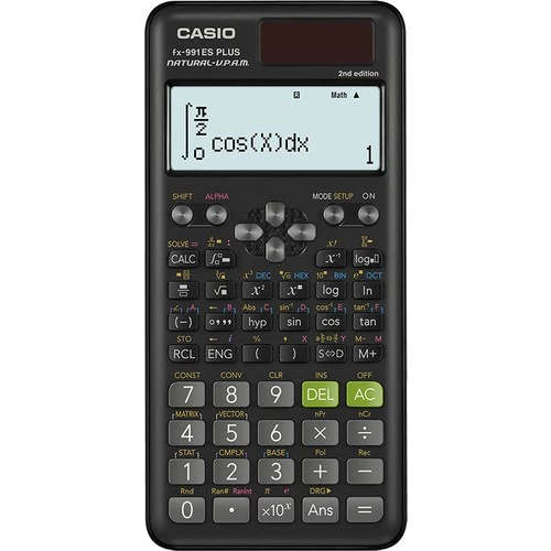 Casio FX-991ES Plus 2. Versiyon Bilimsel Hesap Makinesi – 417 Fonksiyonlu Doğal Ekranlı Güneş Enerjili Öğrenci Mühendislik Hesap Makinesi ürün görseli 1