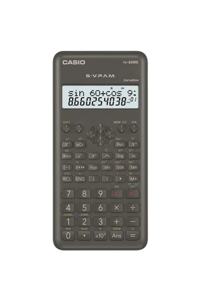Casio FX-82MS 2. Versiyon 240 Fonksiyonlu Bilimsel Hesap Makinesi ürün görseli 1
