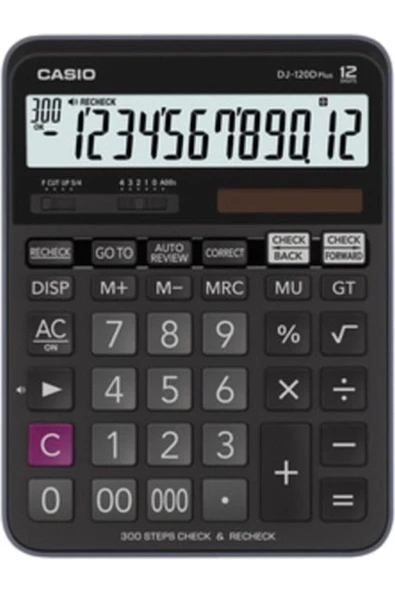 Casio Dj-120d Plus Işlem Kontrollü 12 Hane Masa Üstü Hesap Makinesi ürün görseli 1