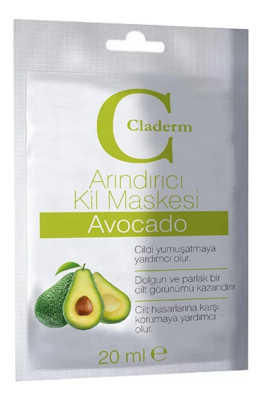 Claderm Kil Maskesi 20 ml Sachet – Avocado ürün görseli 1