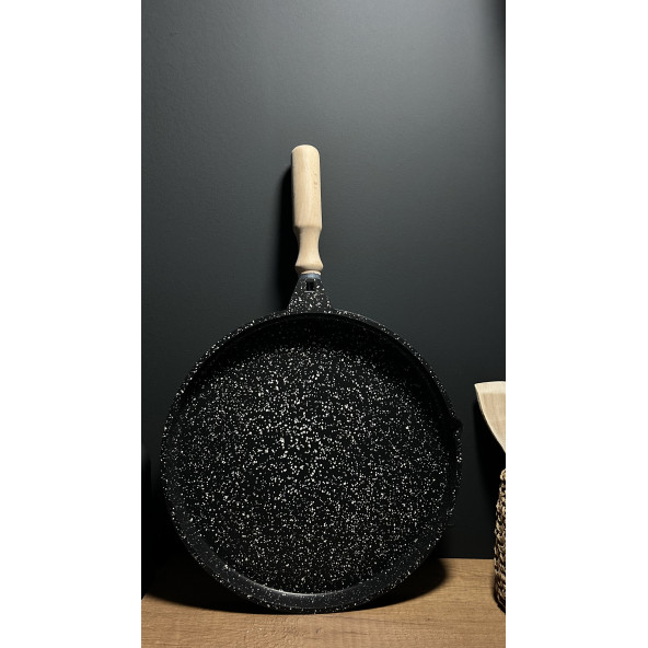 Tek Taraflı Granit Döküm Gözleme Ve Izgara Tava 35 Cm Derin ürün görseli 1