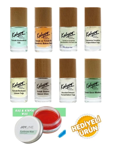 Kalyon Bitkisel Set 8'Li+Joy line Kaş Şekillendirici Ve Sabitleyici Wax 50ml ürün görseli 1