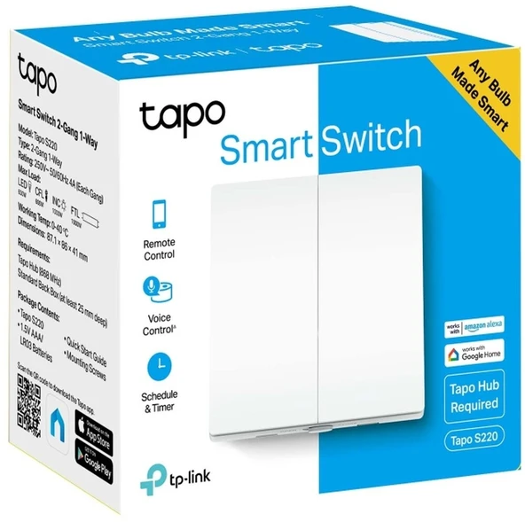 TP-Link Tapo S220 Akıllı Işık Anahtarı - Resim 3