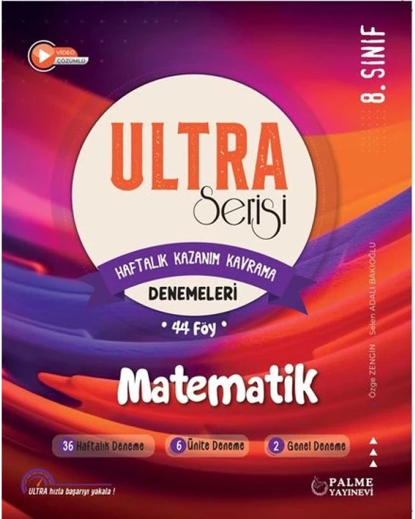 8.Sınıf Ultra Serisi Matematik Denemeleri 44 föy ürün görseli 1