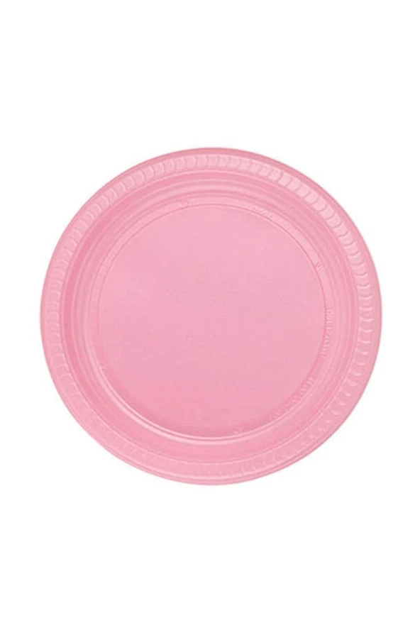 Pembe Plastik Tabak 22 Cm 25li ürün görseli 1