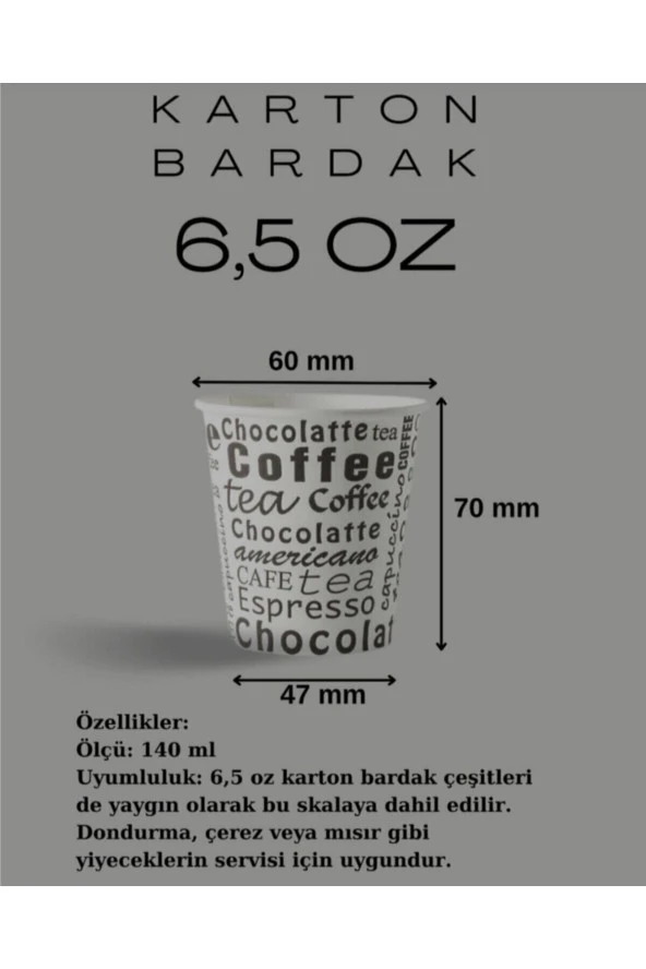6.5 Oz 100 Adet - Resim 3
