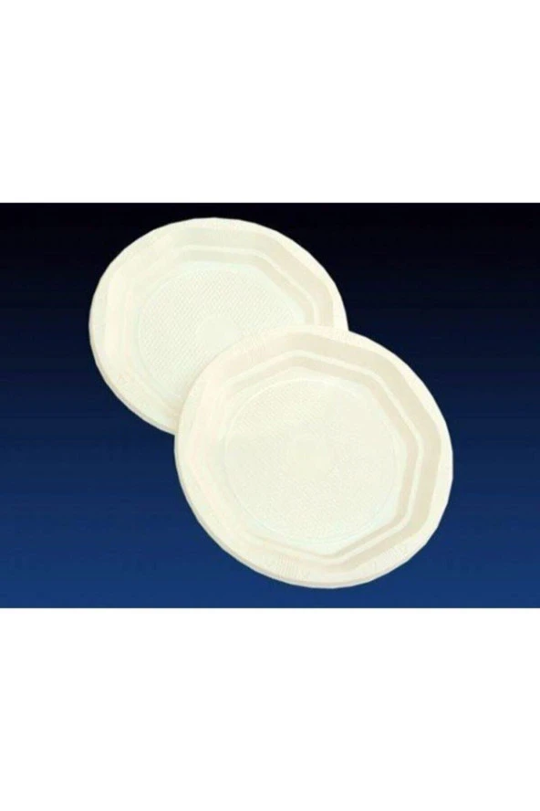 17 Cm Plastik Tabak - 100 Adet ürün görseli 1