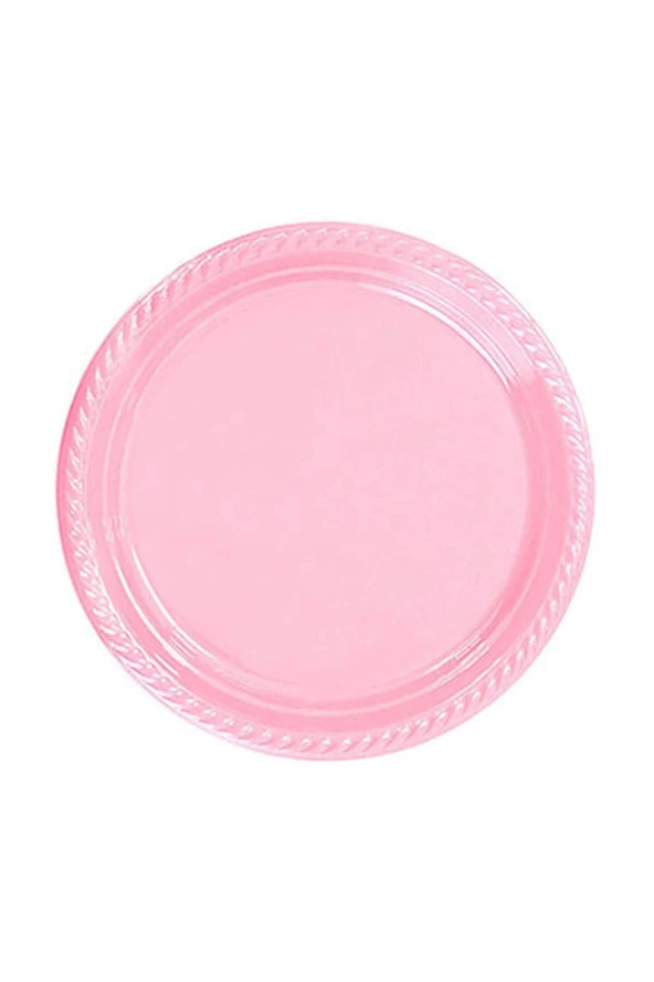 Pembe Plastik Tabak 26 cm ürün görseli 1