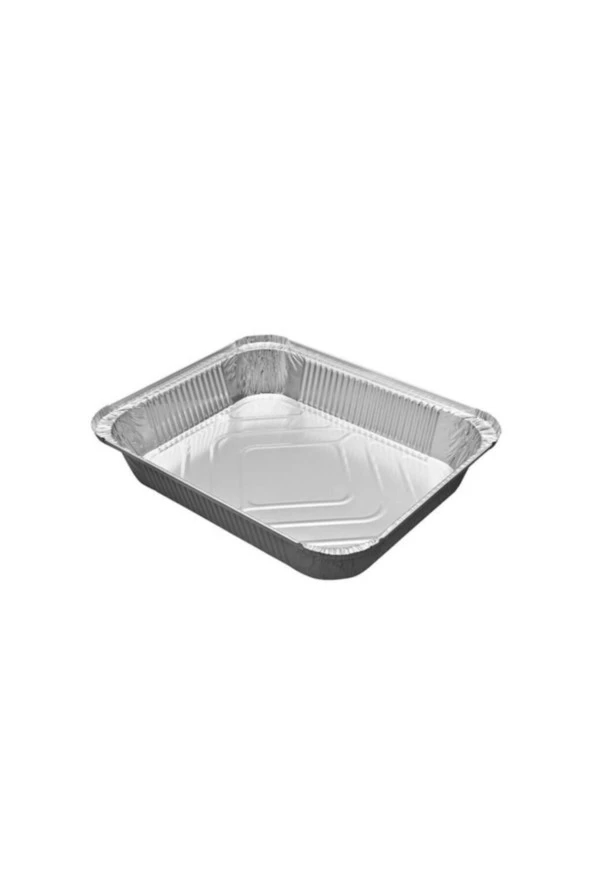 Alüminyum Tepsi Orta 3250 gr 25 Adet Metalik ürün görseli 1