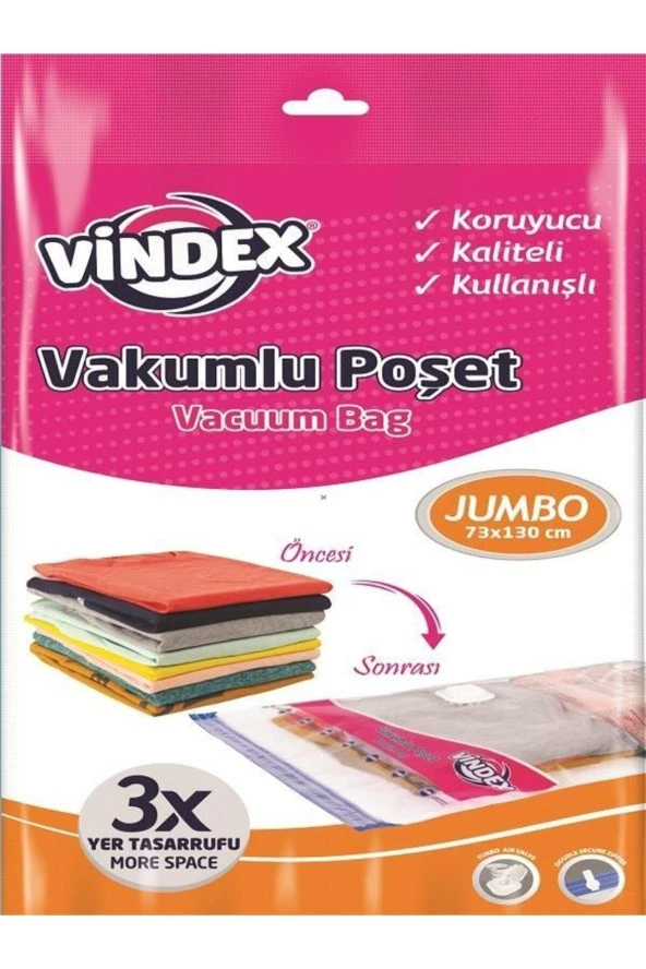 Vakumlu Poşet Jumbo Tekli 73+130 Cm ürün görseli 1