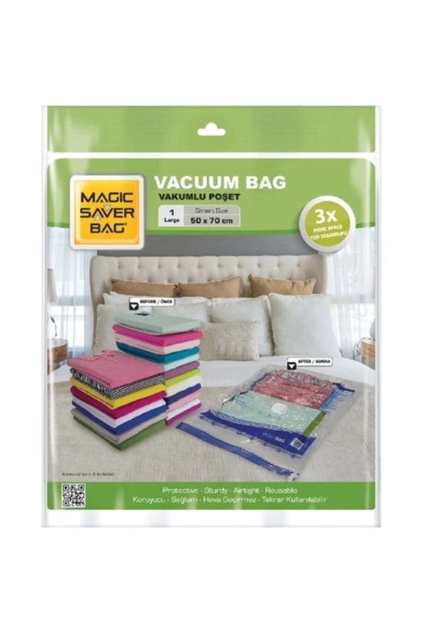 Vakumlu Poşet Hurç 50x70 Cm 1 Large Bag 50x70cm Large ürün görseli 1