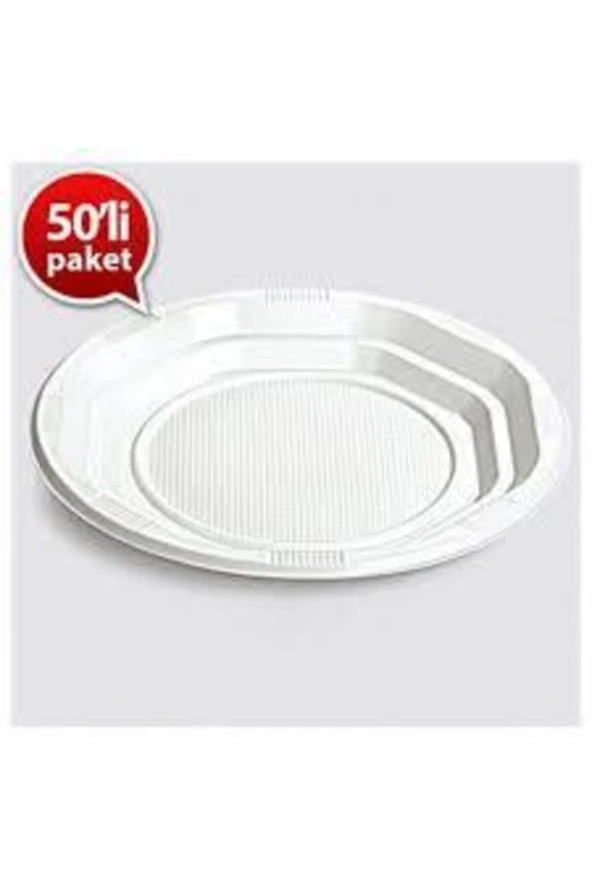 Lastik Tabak 21 Cm 50 Li ürün görseli 1